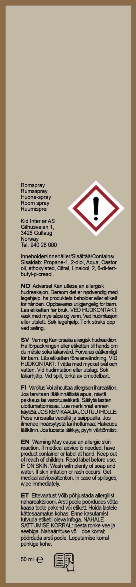 Romspray beige - 50 ml