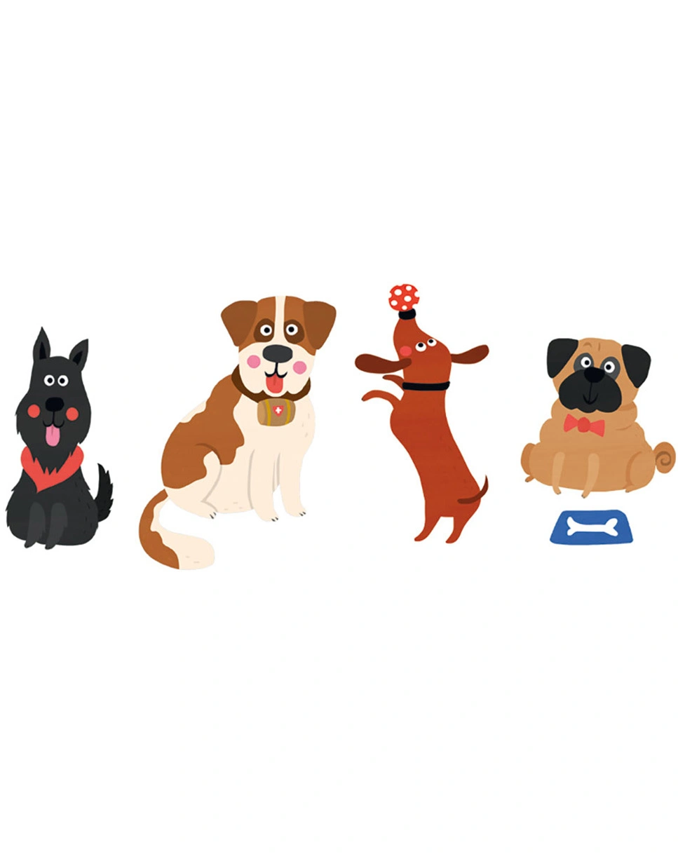 Kartenspiel QUARTETT - HUNDE in bunt