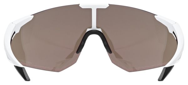 Lunettes Uvex Pace Perform S CV Blanc/Verres Miroir Rose