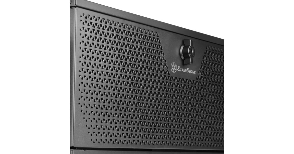 SilverStoneRM44 rack behuizing  (Zwart | 4U | USB Type-C | 2x 80mm casefan inbegrepen)