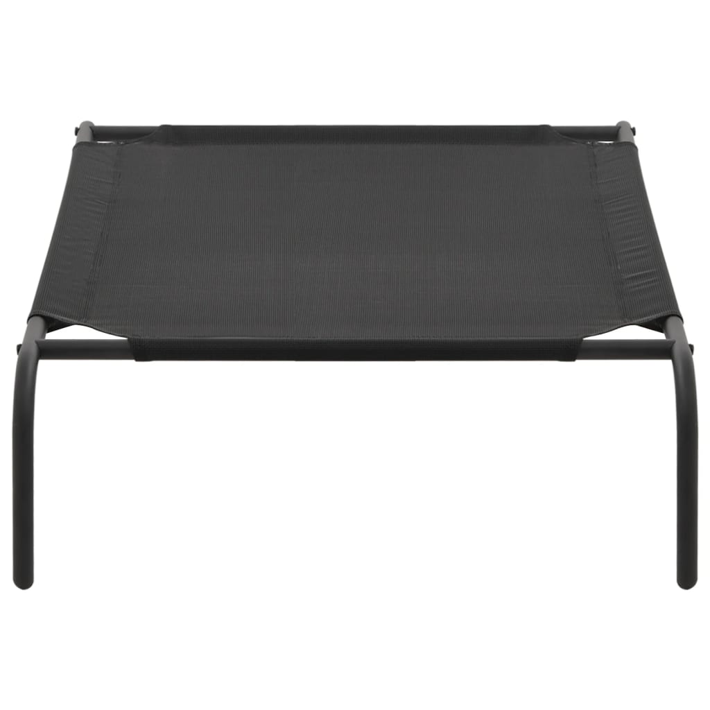 colchão preto elevado para animais de estimação vidaXL
