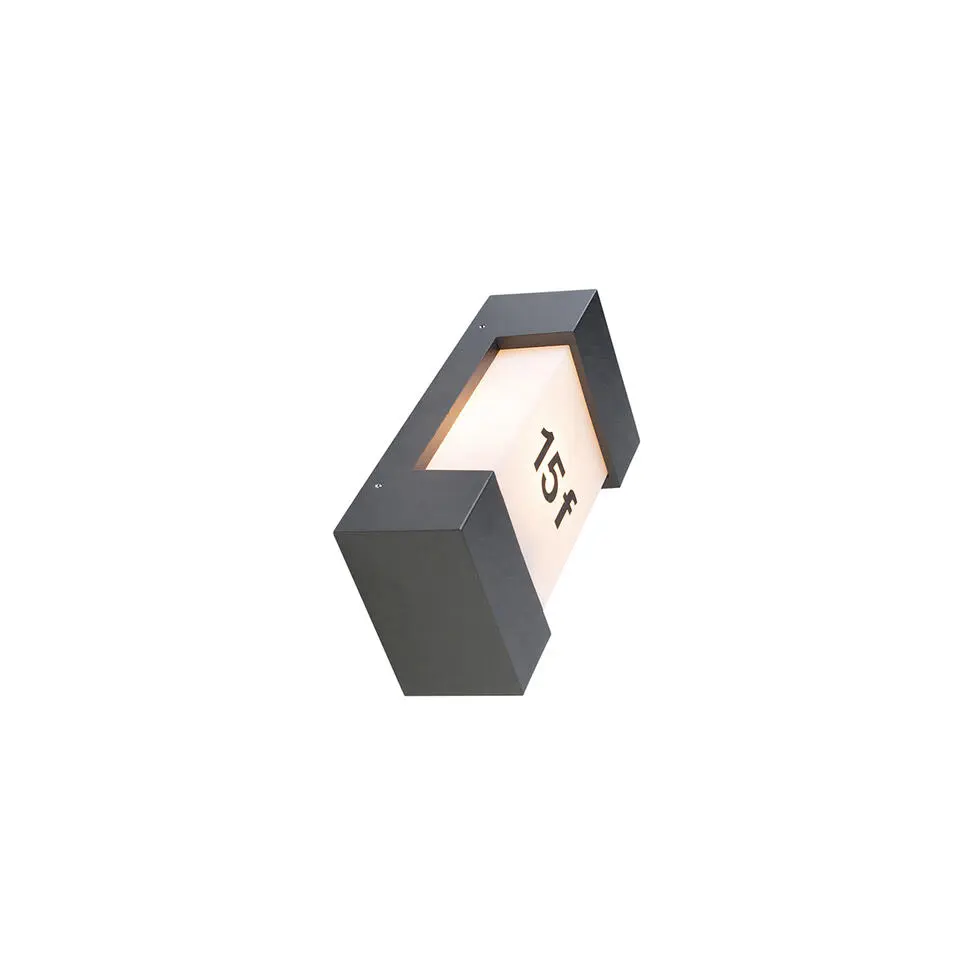 Qazqa wandlampen buiten tide grijs e27
