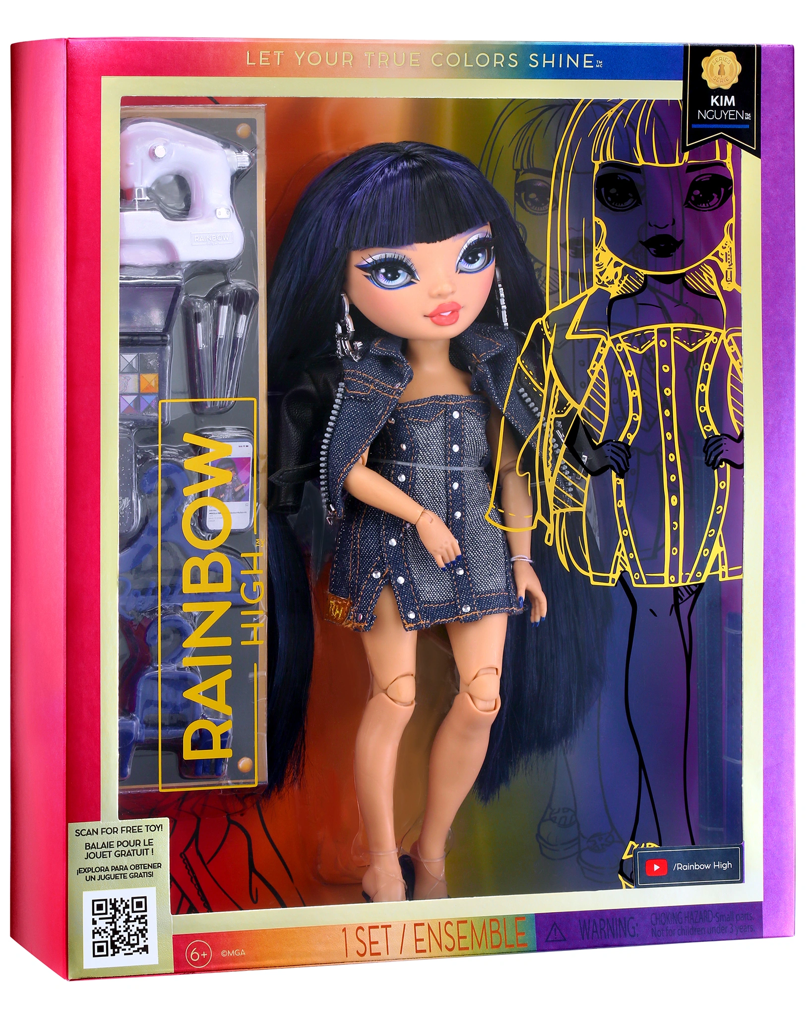 Fashionpuppe RAINBOW HIGH - KIM NGUYEN in blau