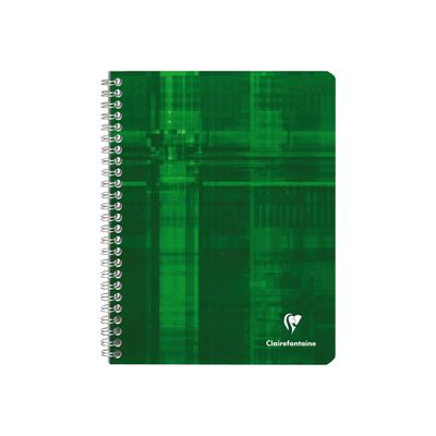 Clairefontaine - Cahier à spirale 17 x 22 cm - 100 pages - petits carreaux (5x5 mm) - disponible dans différentes couleurs