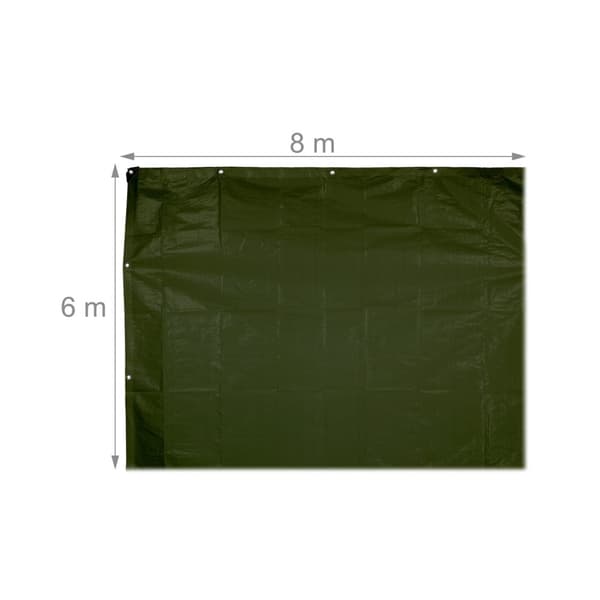 Grønn presenning 200 g/m²