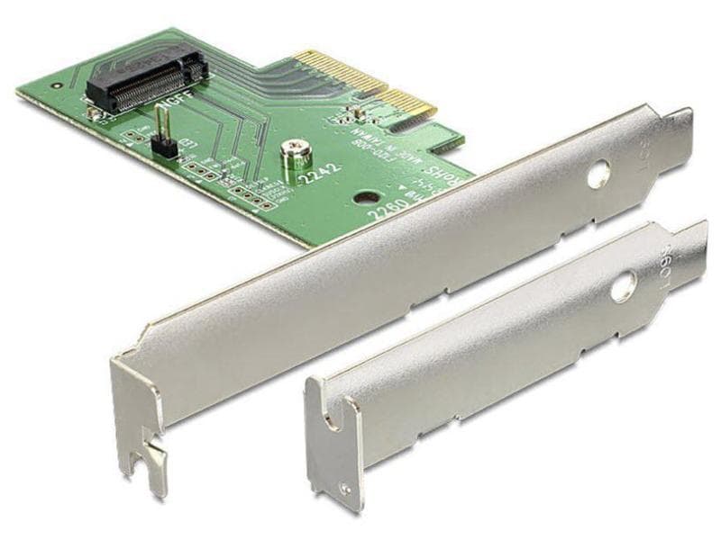 Delock Host Bus Adapter Controller PCI-Ex4 - M.2 NVME, 1Por Delock PCI Express x4 Karte > 1 x intern NVMe M.2 Key M 80 mm – Low Profile Form Faktor