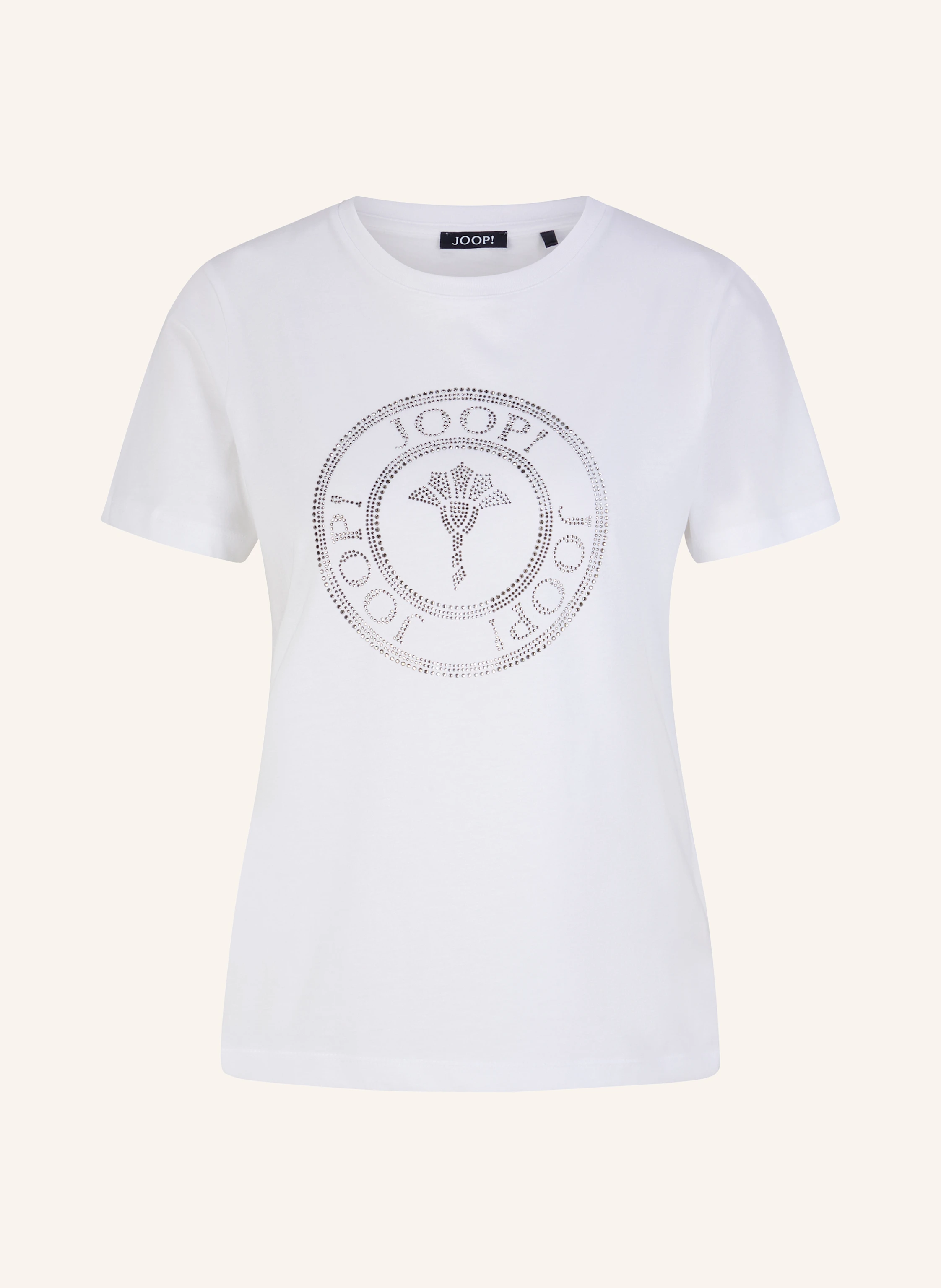 JOOP! T-Shirt mit Schmucksteinen