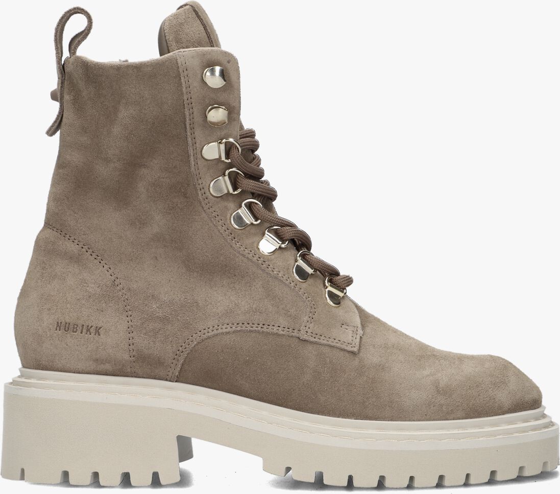 NUBIKK taupe nubikk veterboots frankie june