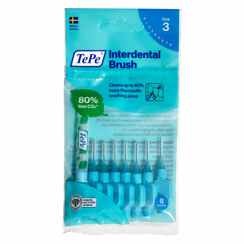TePe Interdentale Ragers Original 0,6 mm Blauw8 stuks