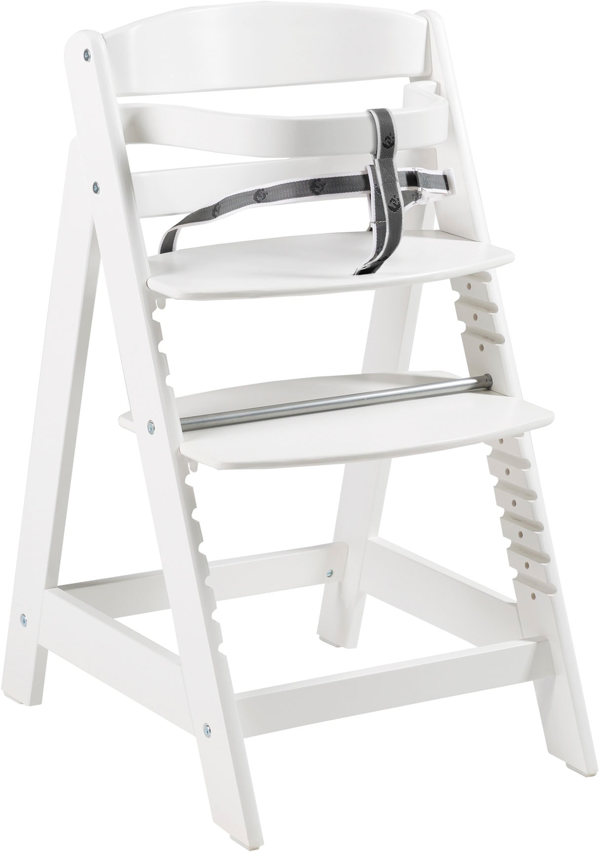 roba® Hochstuhl »Treppenhochstuhl Sit Up Click, weiss« () aus Holz