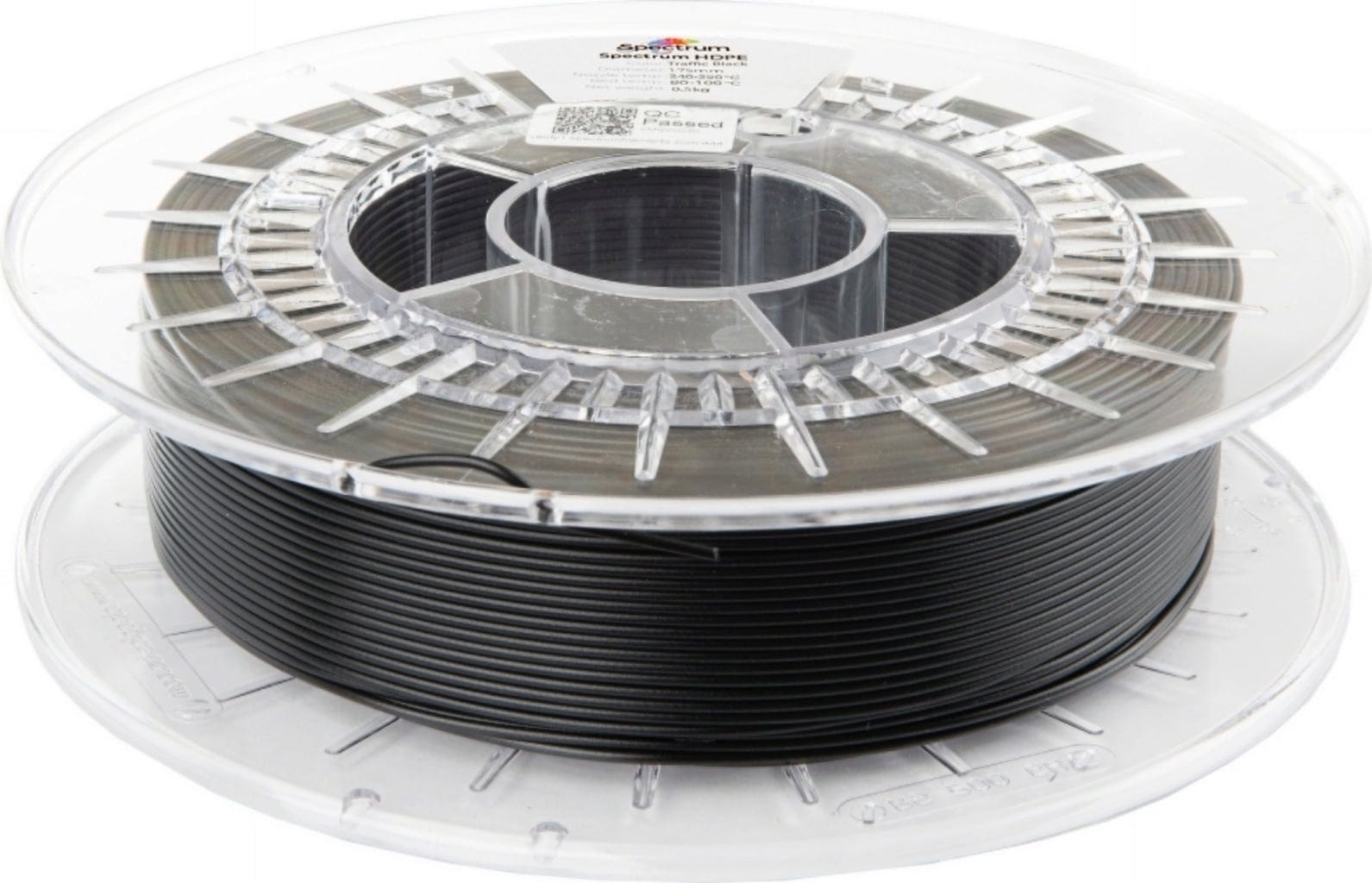 Spectrum  HDPE Traffic Black, 1,75 mm / 500 g    High-Density Performance mit echter Low-Warp-Technologie in Traffic Black