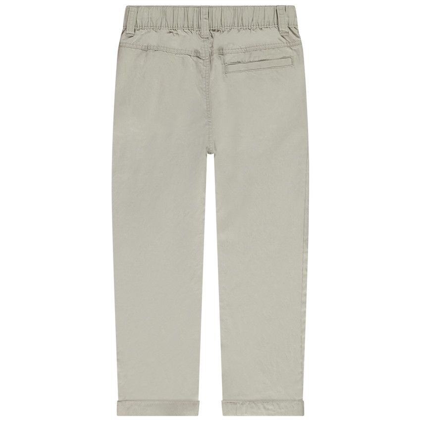 Pantalon chino avec taille élastiquée pour garçon - Ecru