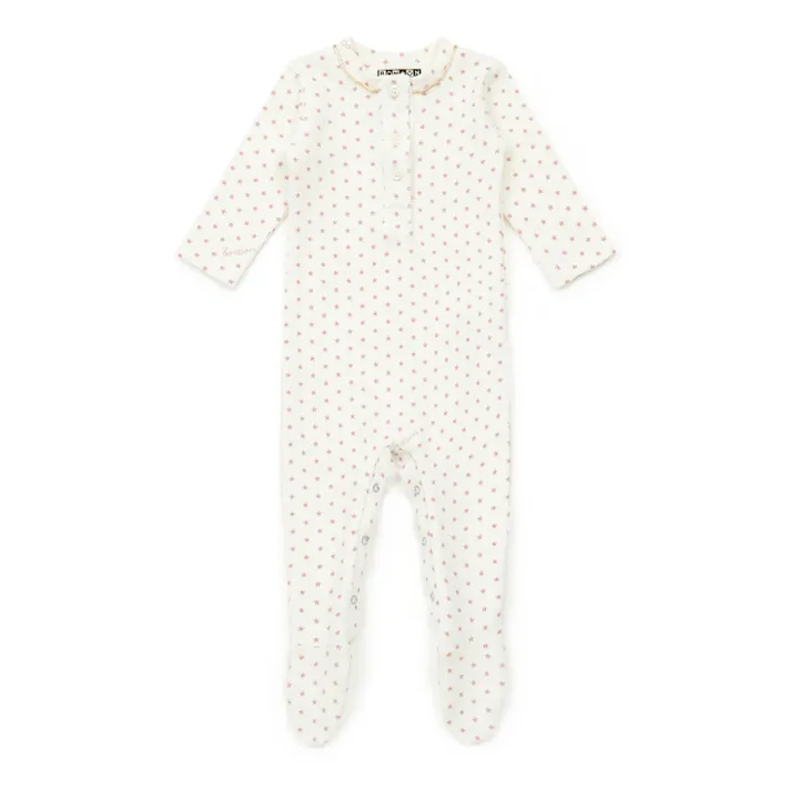 Bonton Pyjama à Pieds Jersey Etoiles - Collection No Sleep Club  | Rose