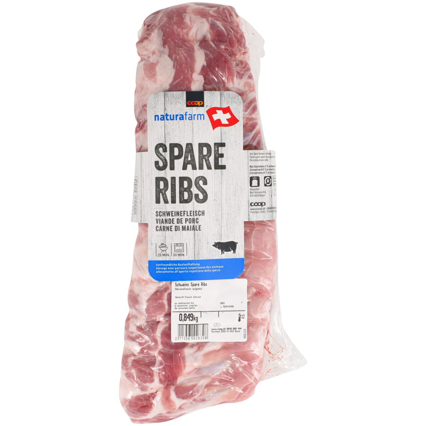 Naturafarm Schweins Spareribs ca. 550g