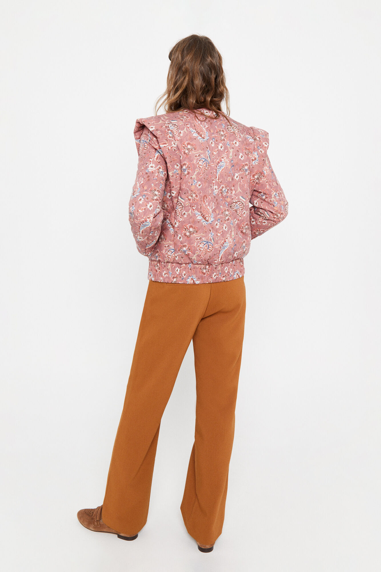 Jaqueta acolchoada estampada - Multicolorida