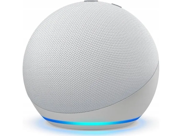 Amazon Echo (4th Generation) - Smart højttaler - Bluetooth, Wi-Fi - App-kontrolleret - 2-vejs - Glacier White