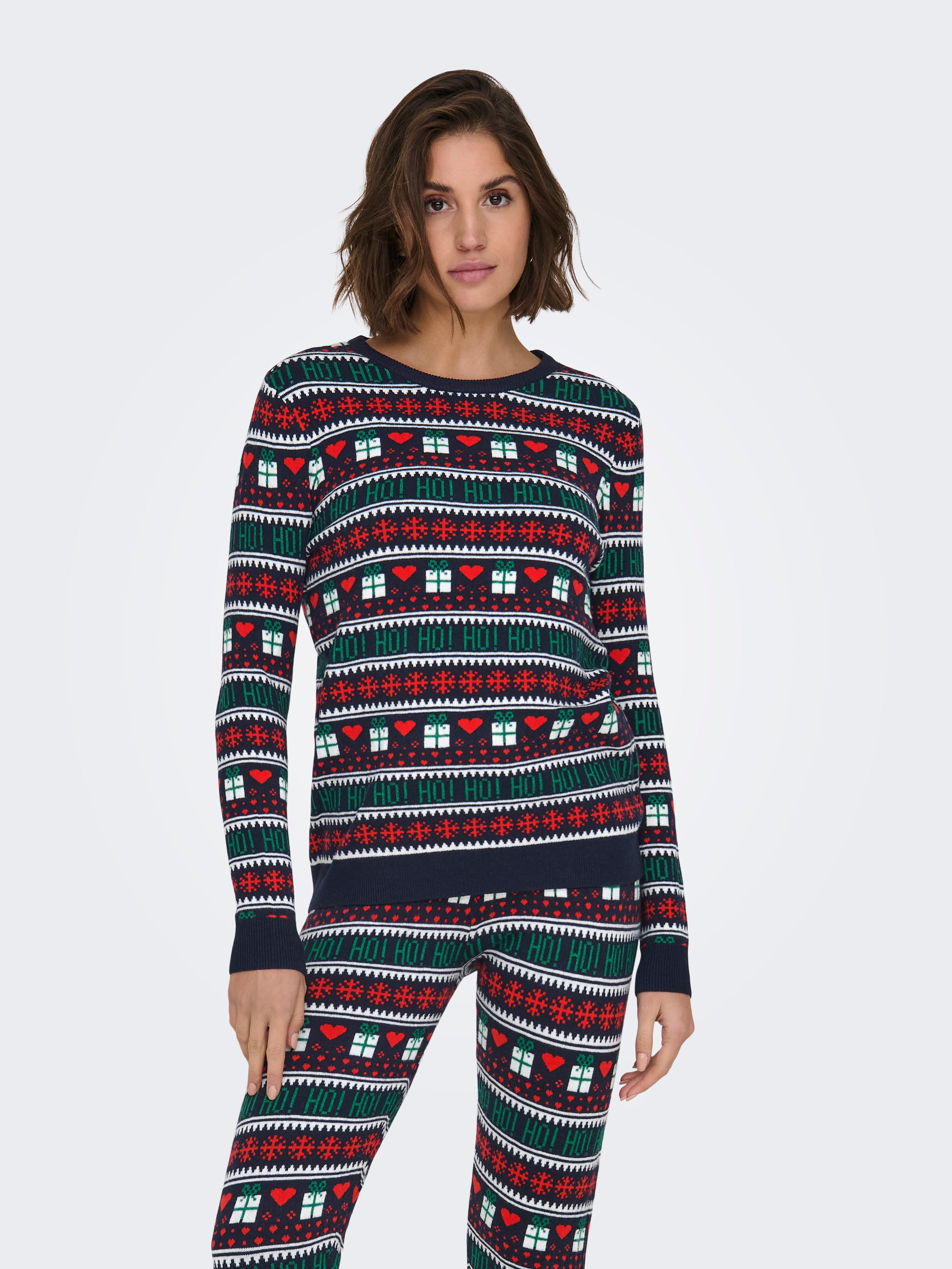 ONLXMAS Strickpullover Night Sky