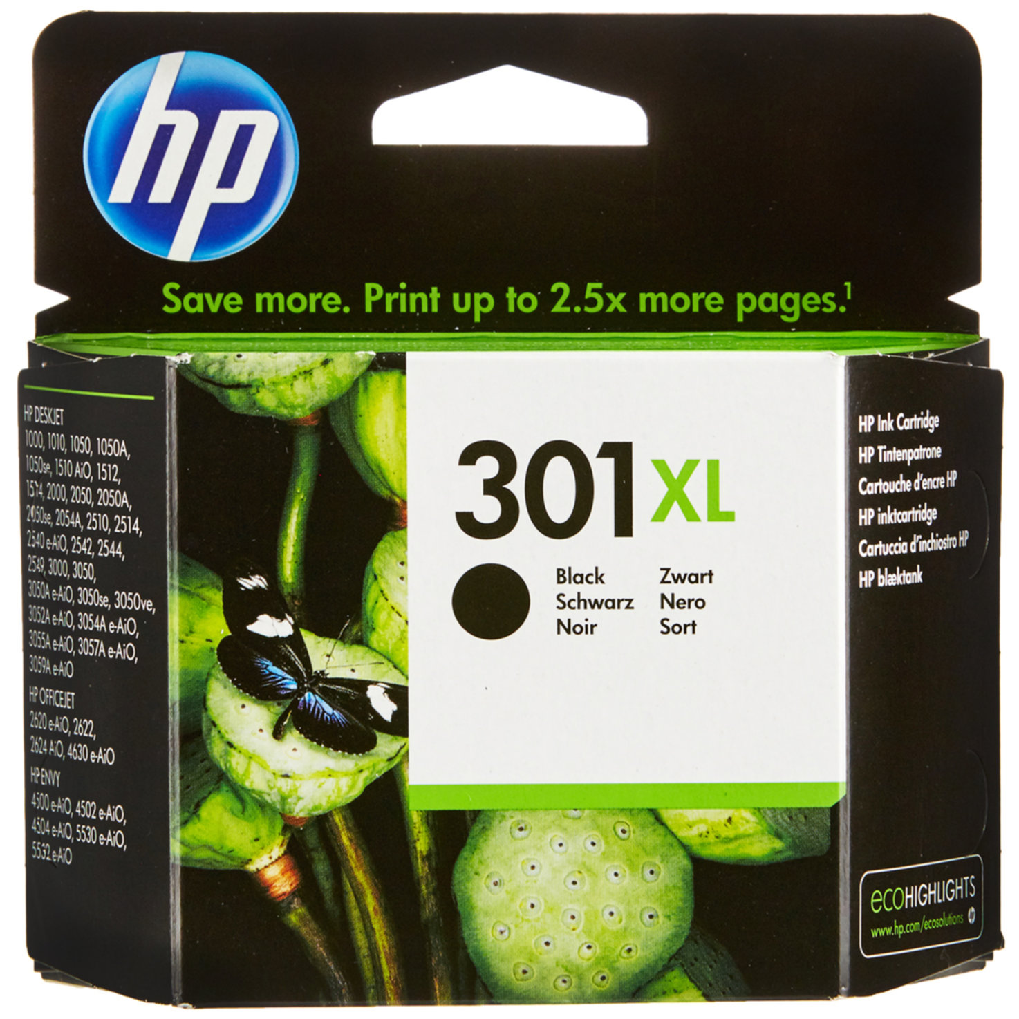 HP Tintenpatrone 301XL black DeskJet CH563EE