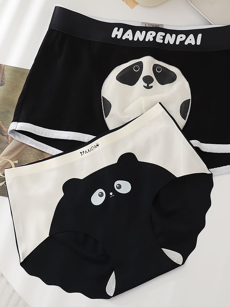 Pancherry - Koppelset: Cartoon Print Boxershort + Panty
