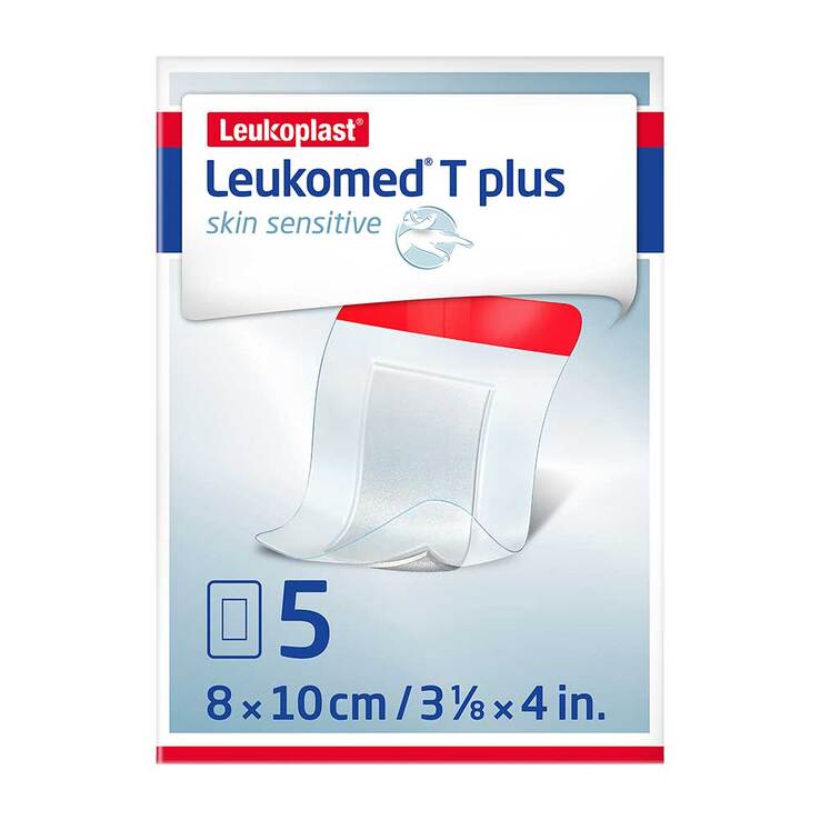 Leukomed® T plus skin sensitive 8x10 cm, 5 St