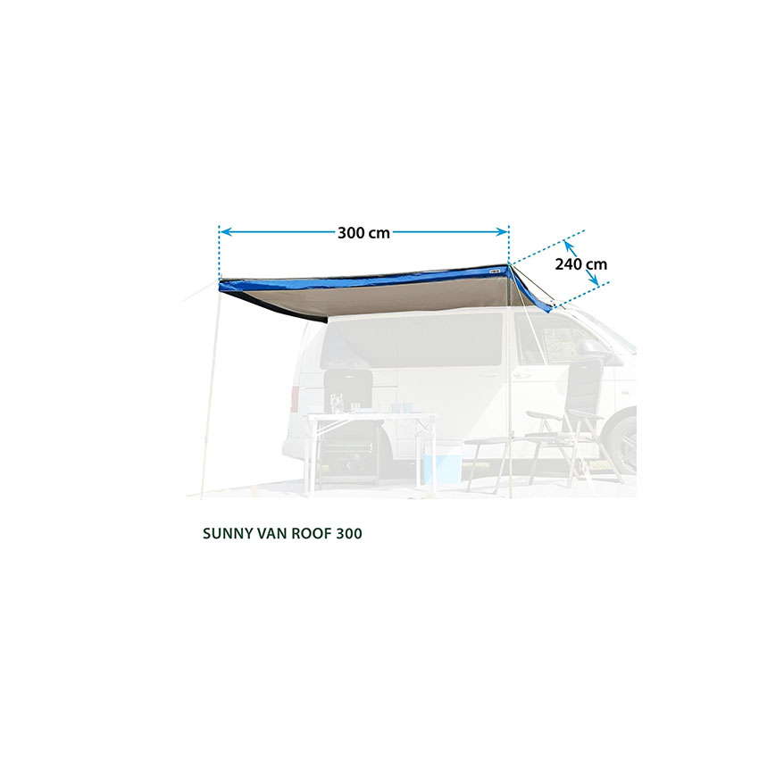 Brunner Sunny Van Roof 300 zonneluifel - 300 x 240 cm