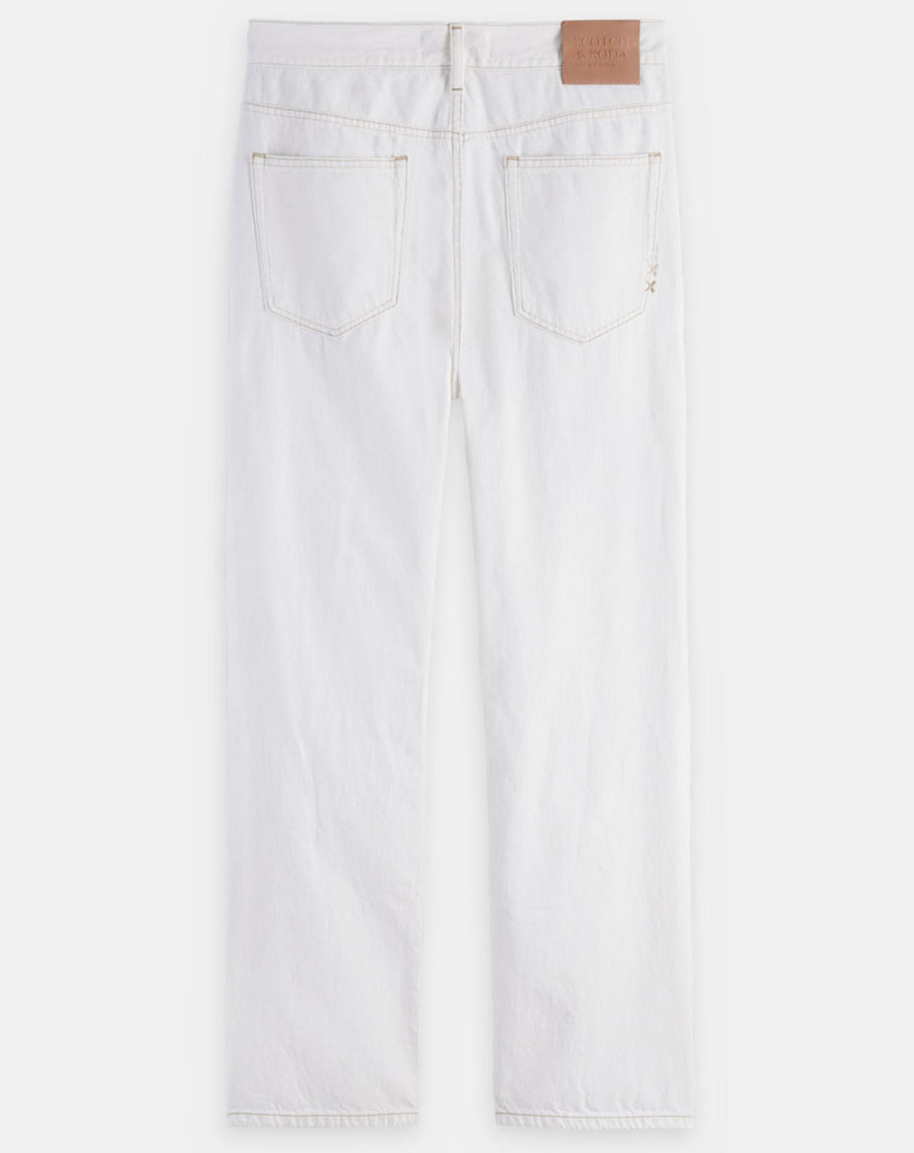 Scotch & Soda Jean en Coton Bio mélangé Regular Fit blanc