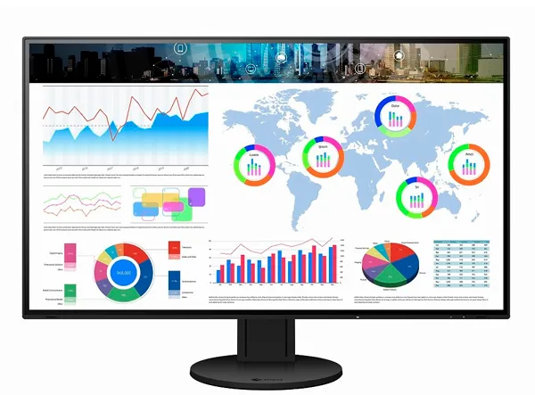 [OUTLET] - EIZO FlexScan EV3285-BK - Med FlexStand - LED-skærm - 31.5