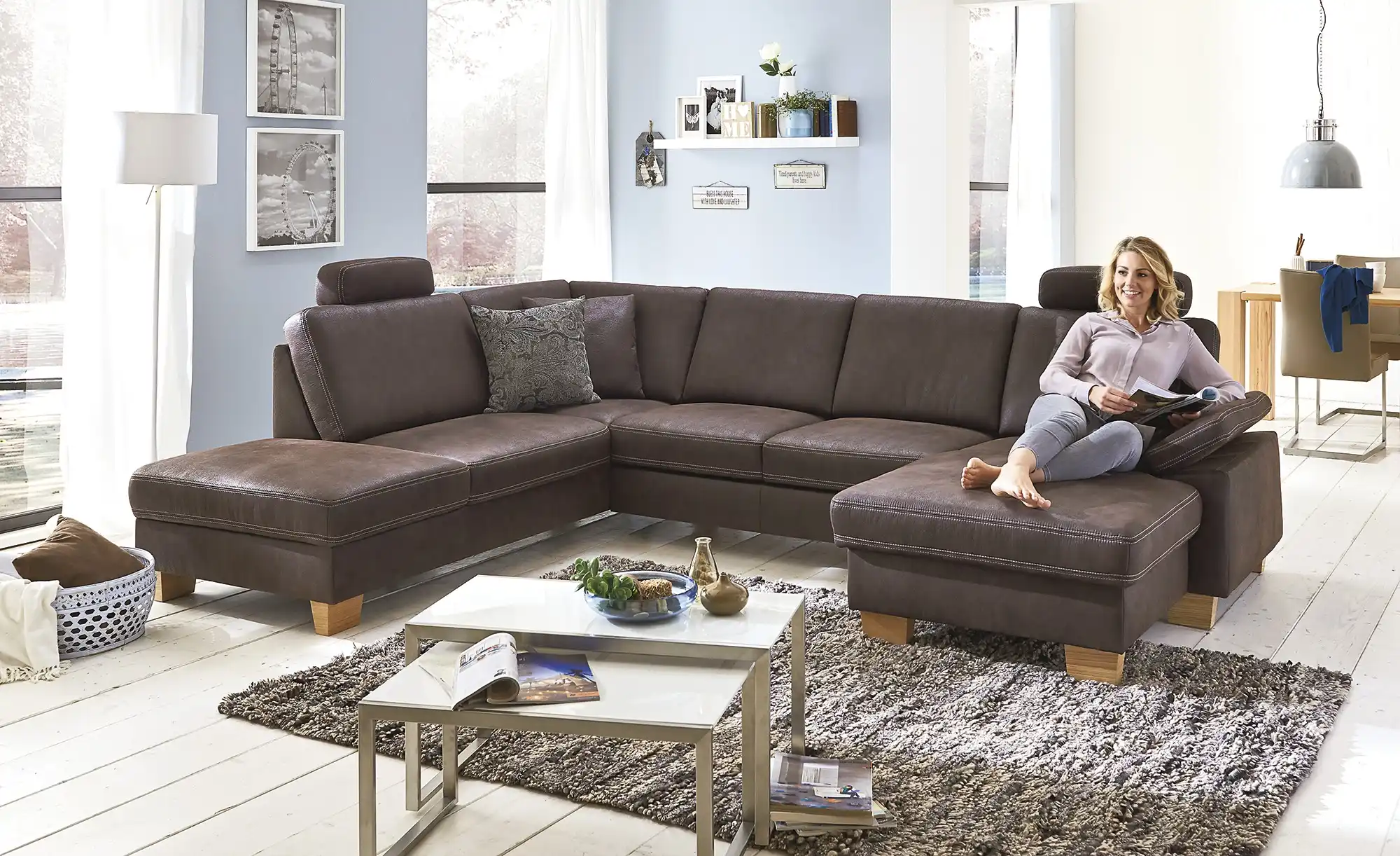 meinSofa Wohnlandschaft  Kunstleder Samu