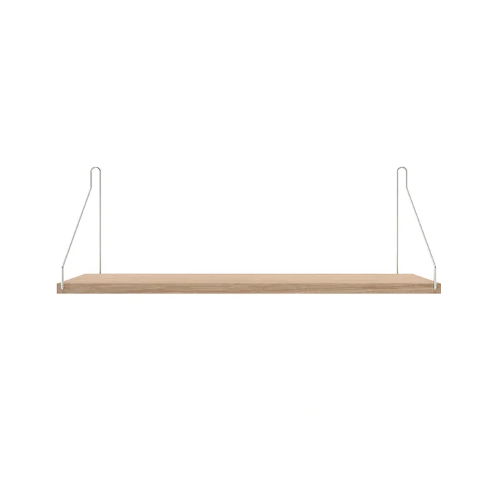 Frama - Shelf Regal 60 x 20 cm, Eiche weiss geölt / Edelstahl