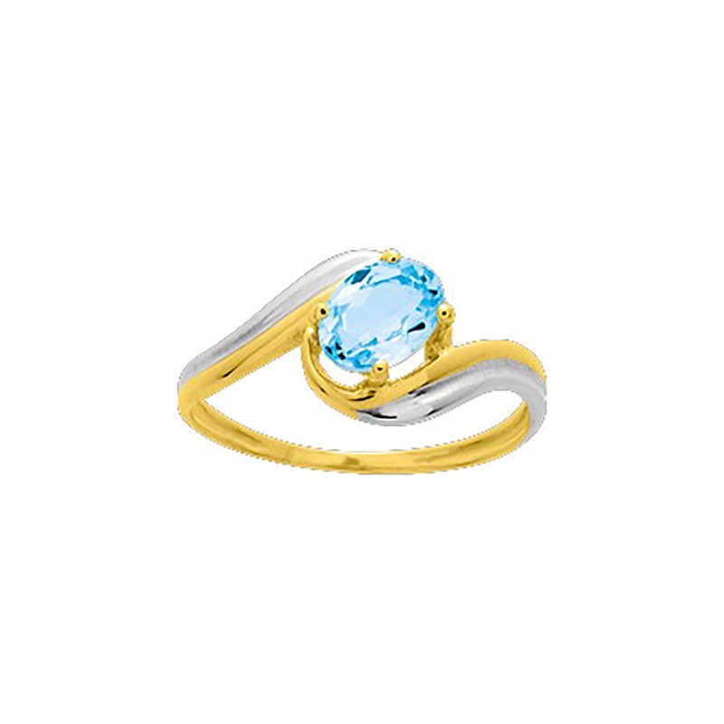 Bague Femme - topaze - Or 18 Carats