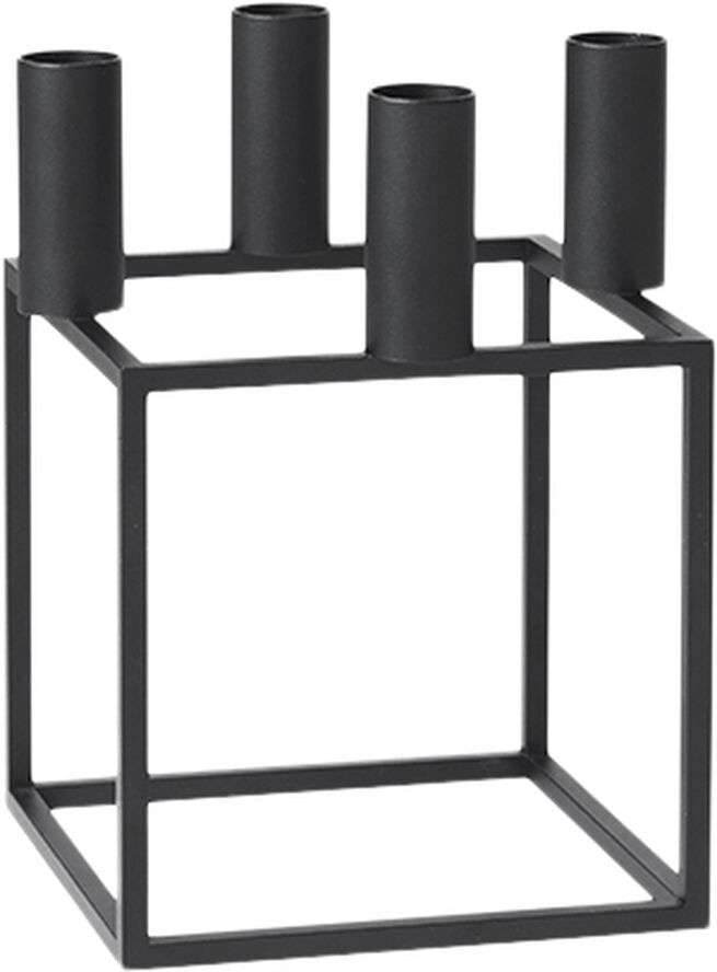 Audo Copenhagen Kubus 4, Candle Holder, Black Sort