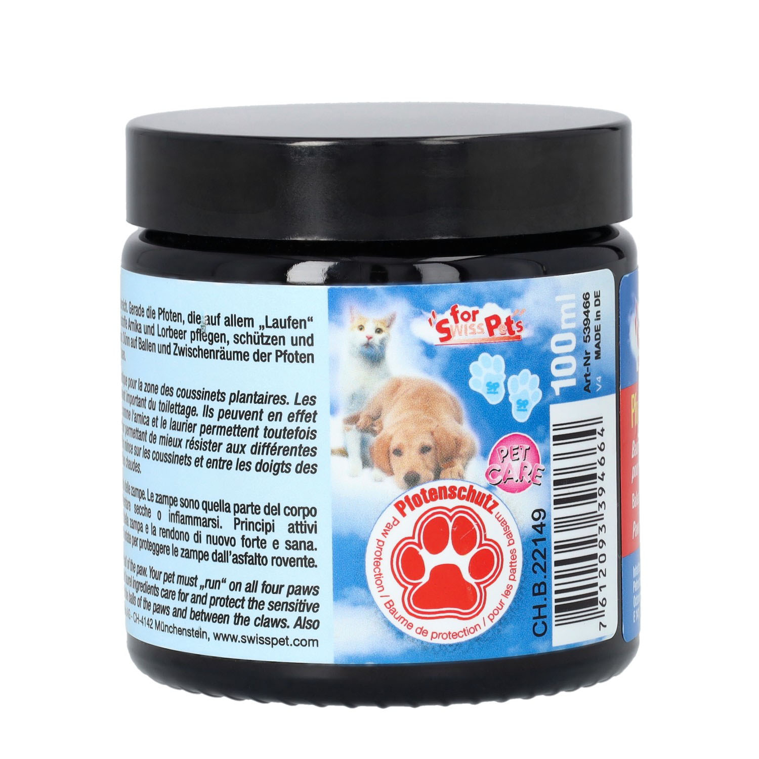(100ml) Haustier Pfotenschutz Balsam Pfötchen Pflege für Hunde / Katzen (539466)