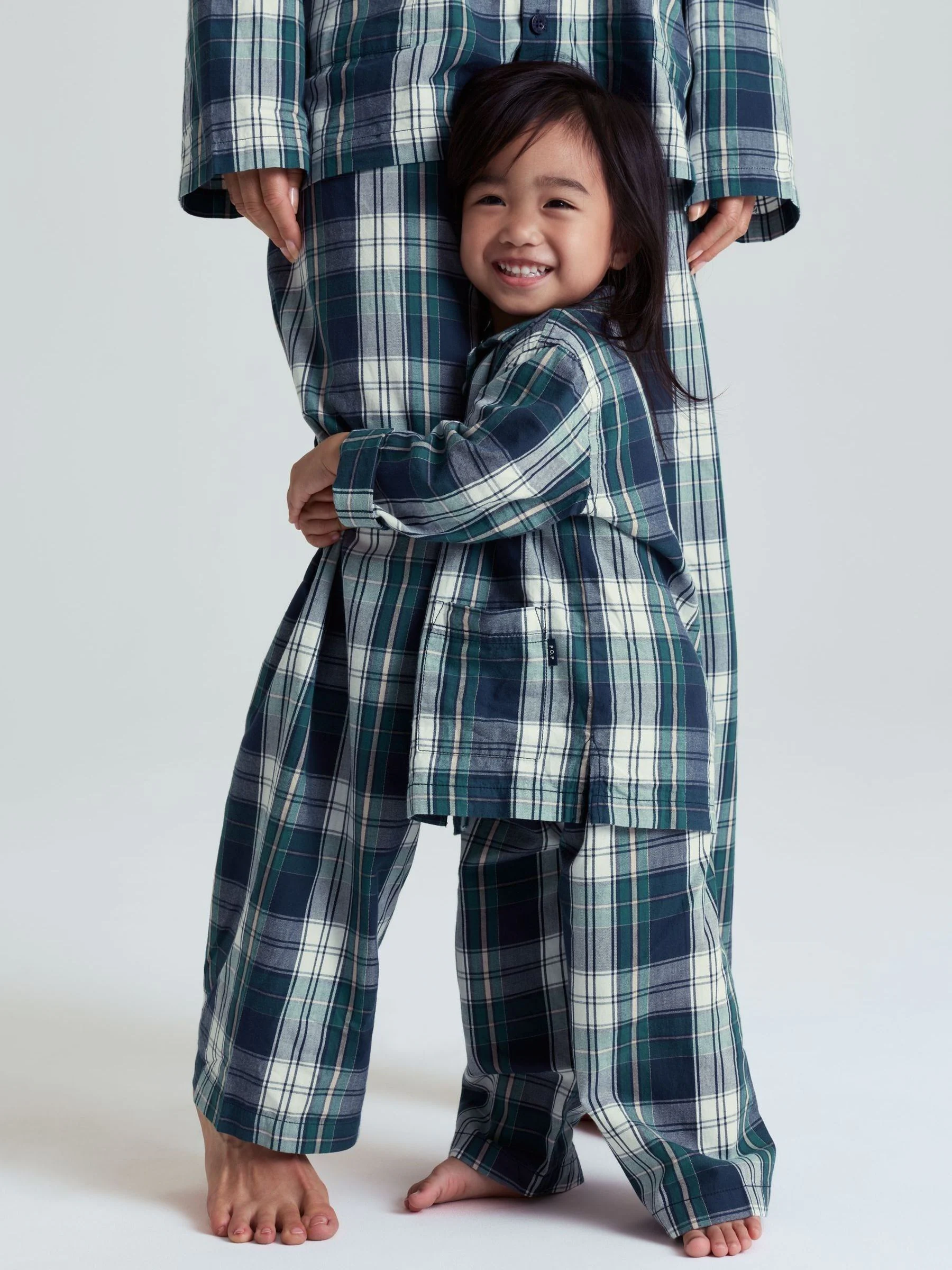 Polarn O. Pyret Cotton Checked Christmas Pyjamas