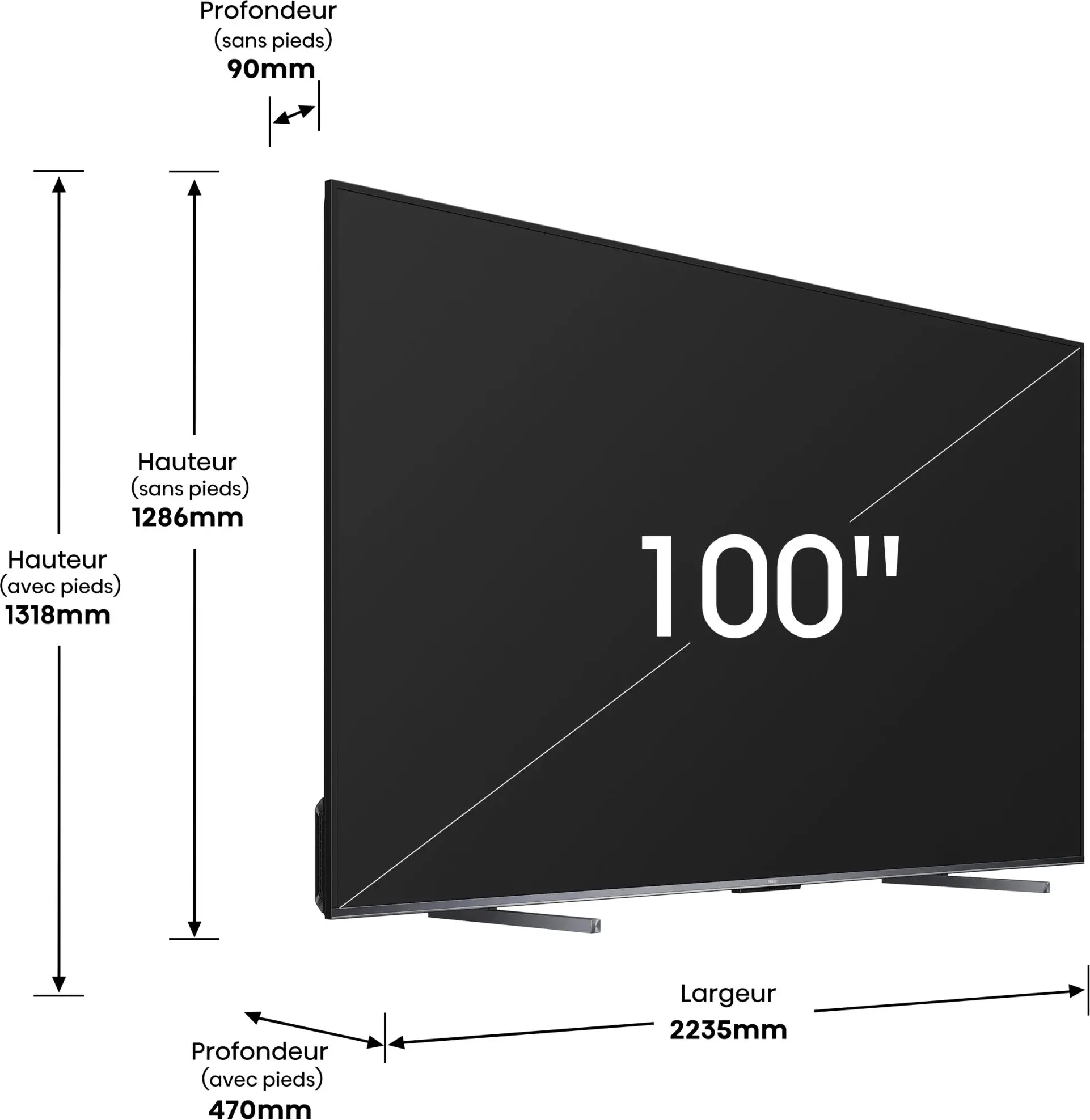 HISENSE 100U7KQ TV UHD 4K