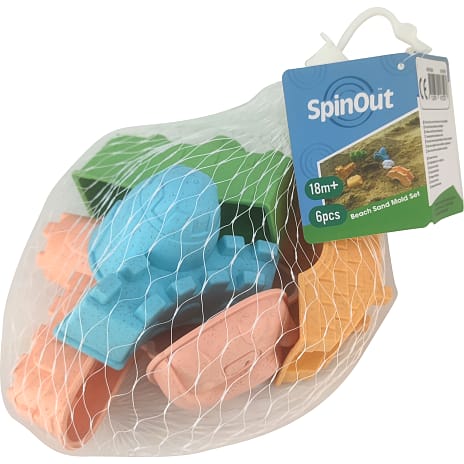 SpinOut sandforme - assorteret