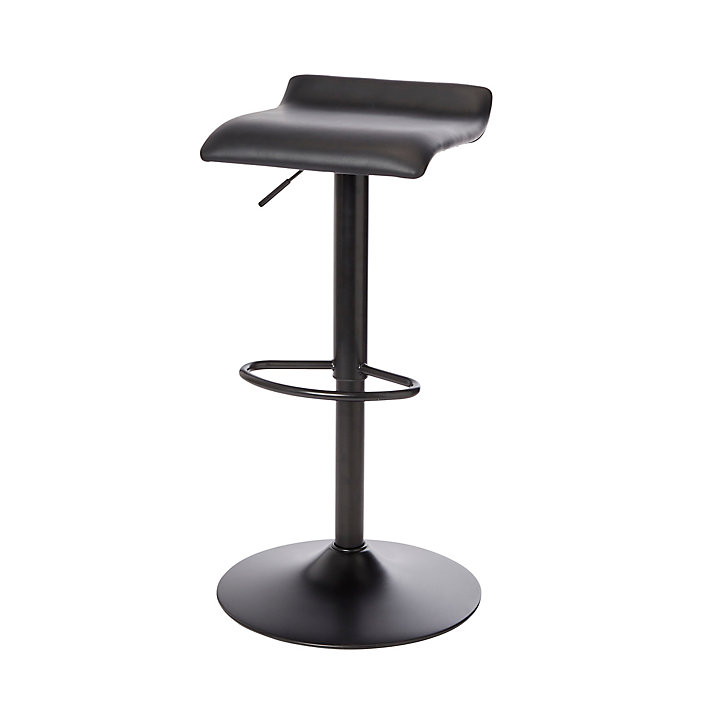 Tabouret de bar noir GoodHome Karonda