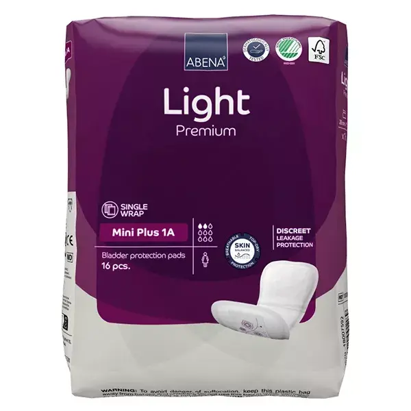 Abena Frantex Light Premium Adesivo de Proteção Mini Plus Tamanho 1A 16 unidades