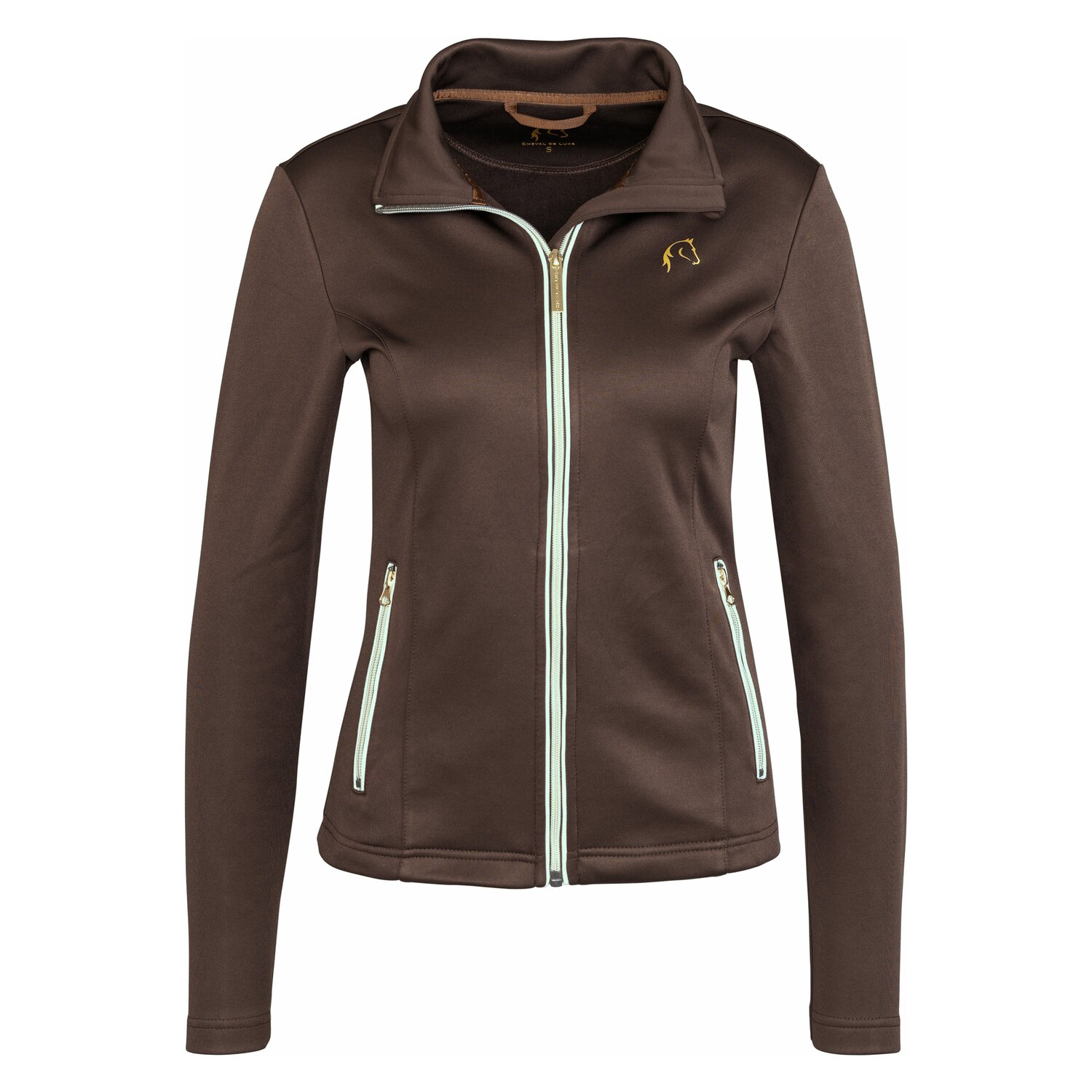 Cheval de Luxe Funktions-Fleecejacke Le Mans - chocolate