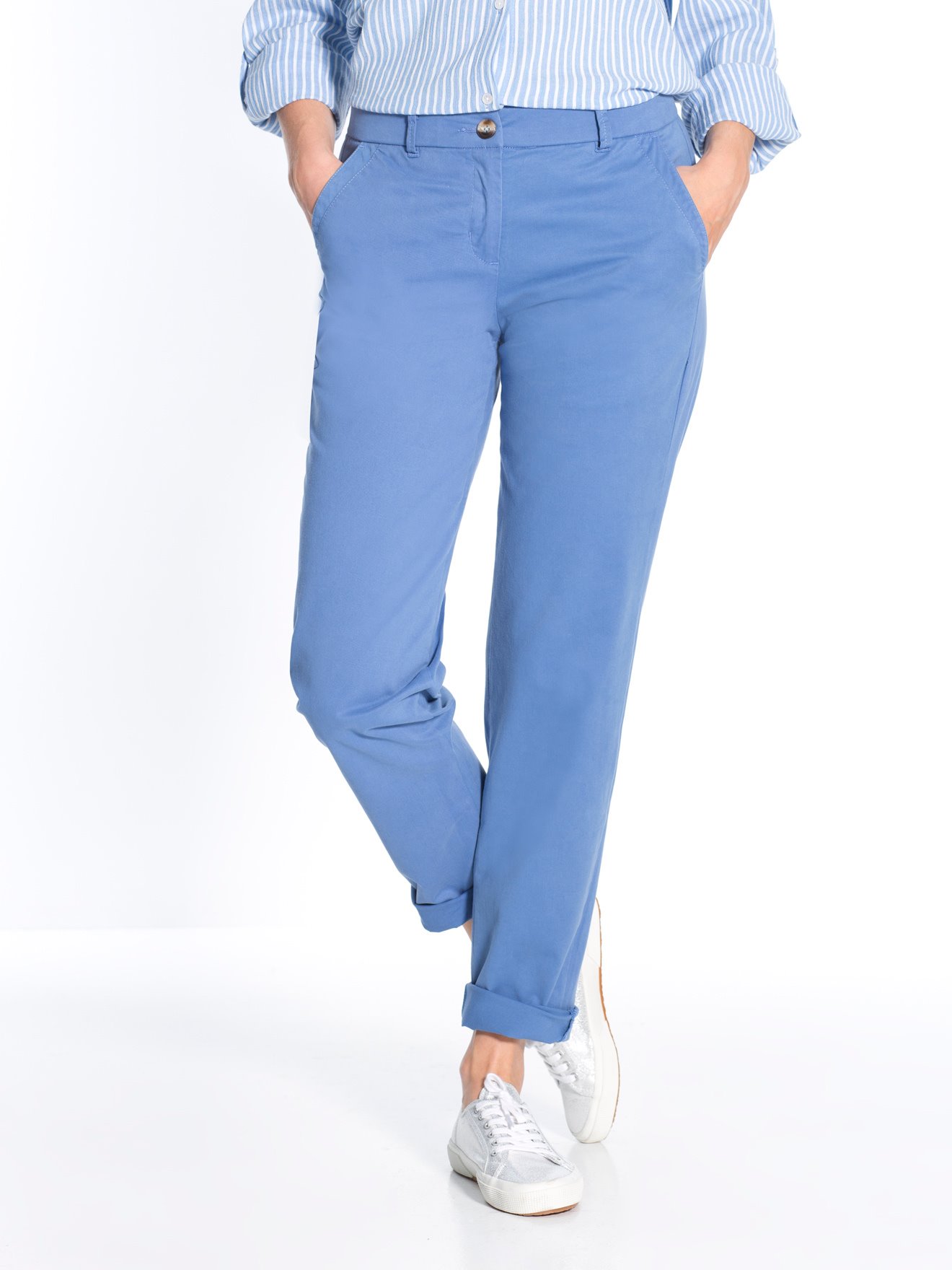 Pantalon chino, ceinture extensible
