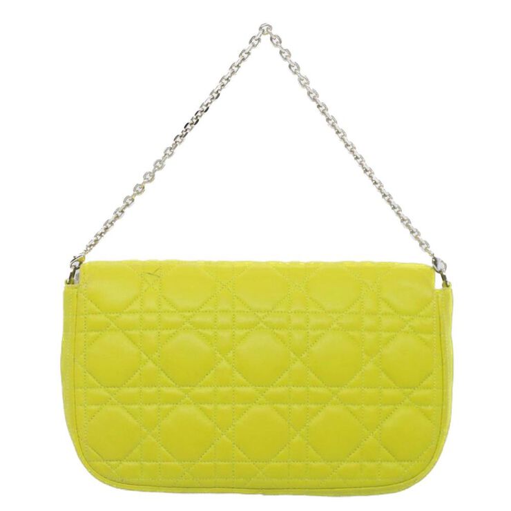 Dior Vintage Dior Shoulder Bag Yellow