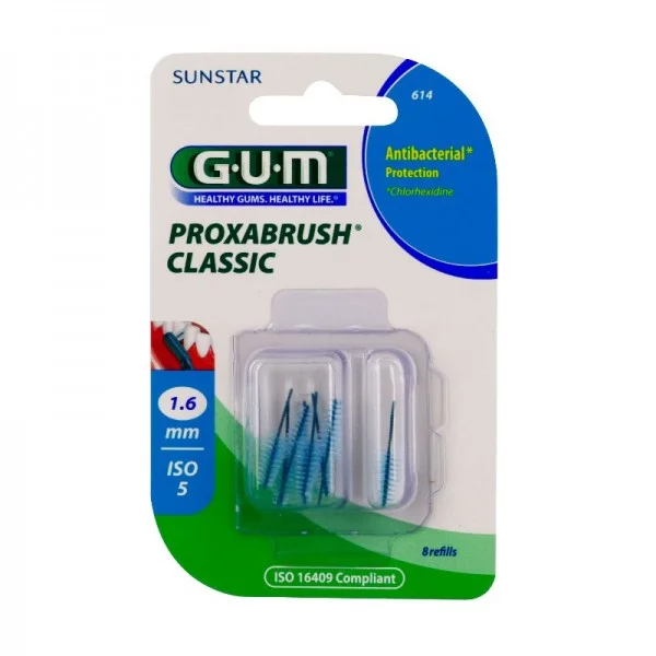 Brossette interdentaire GUM PROXABRUSH CLASSIC 1,6 mm - 8 unités