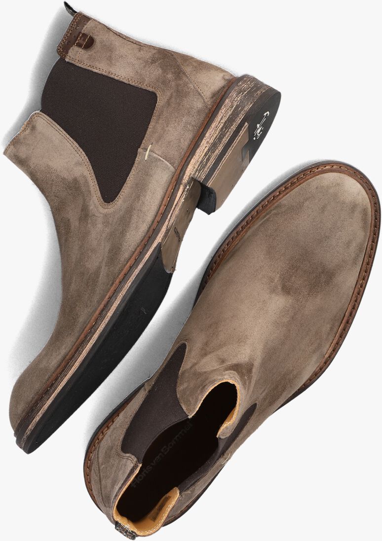 FLORIS VAN BOMMEL taupe floris van bommel chelsea boots sfm-60048