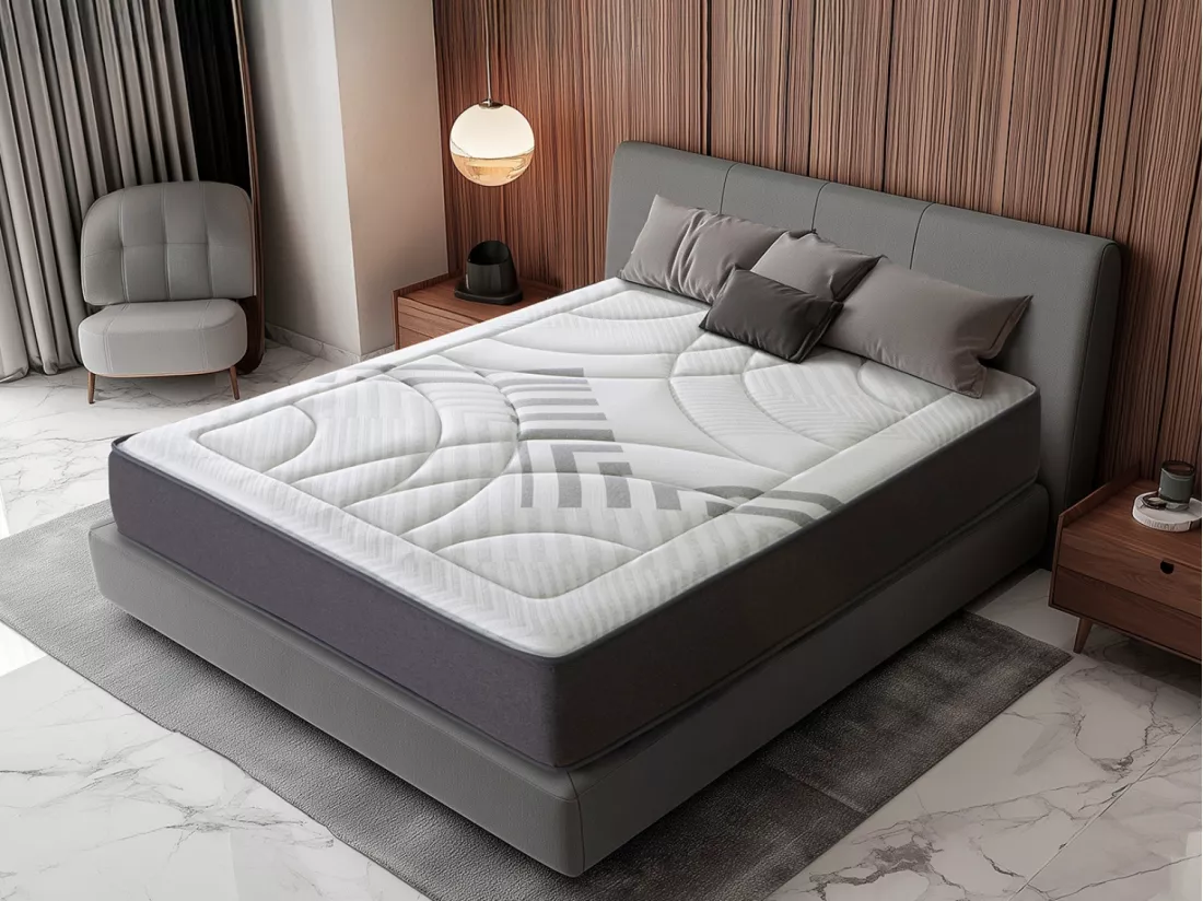 Matelas Mousse 90X190 AIRSYSTEM DREAM, Epaisseur 30 CM, Mousse HR, Fermeté moyenne