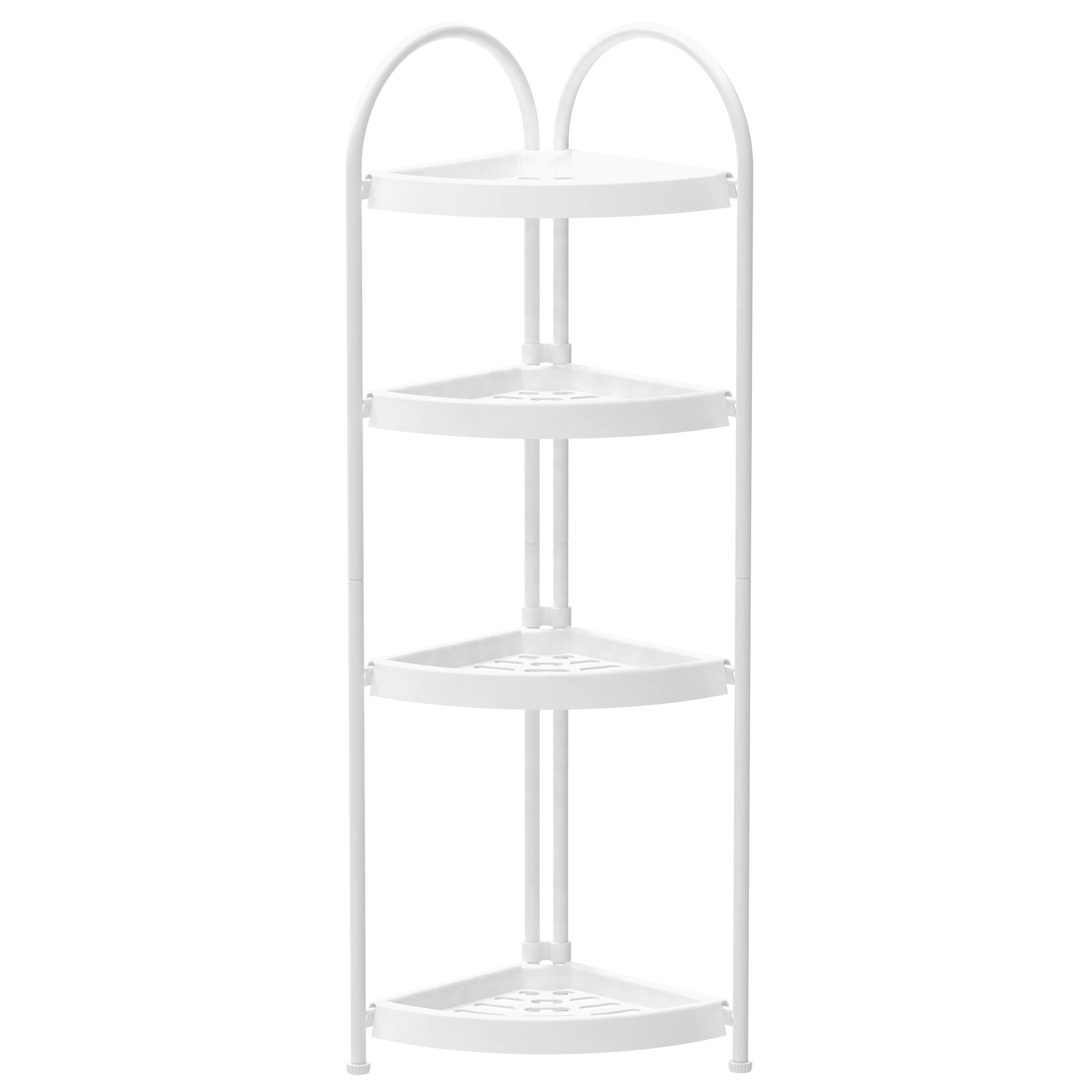 Eckregal 23 x 86 cm weiss
