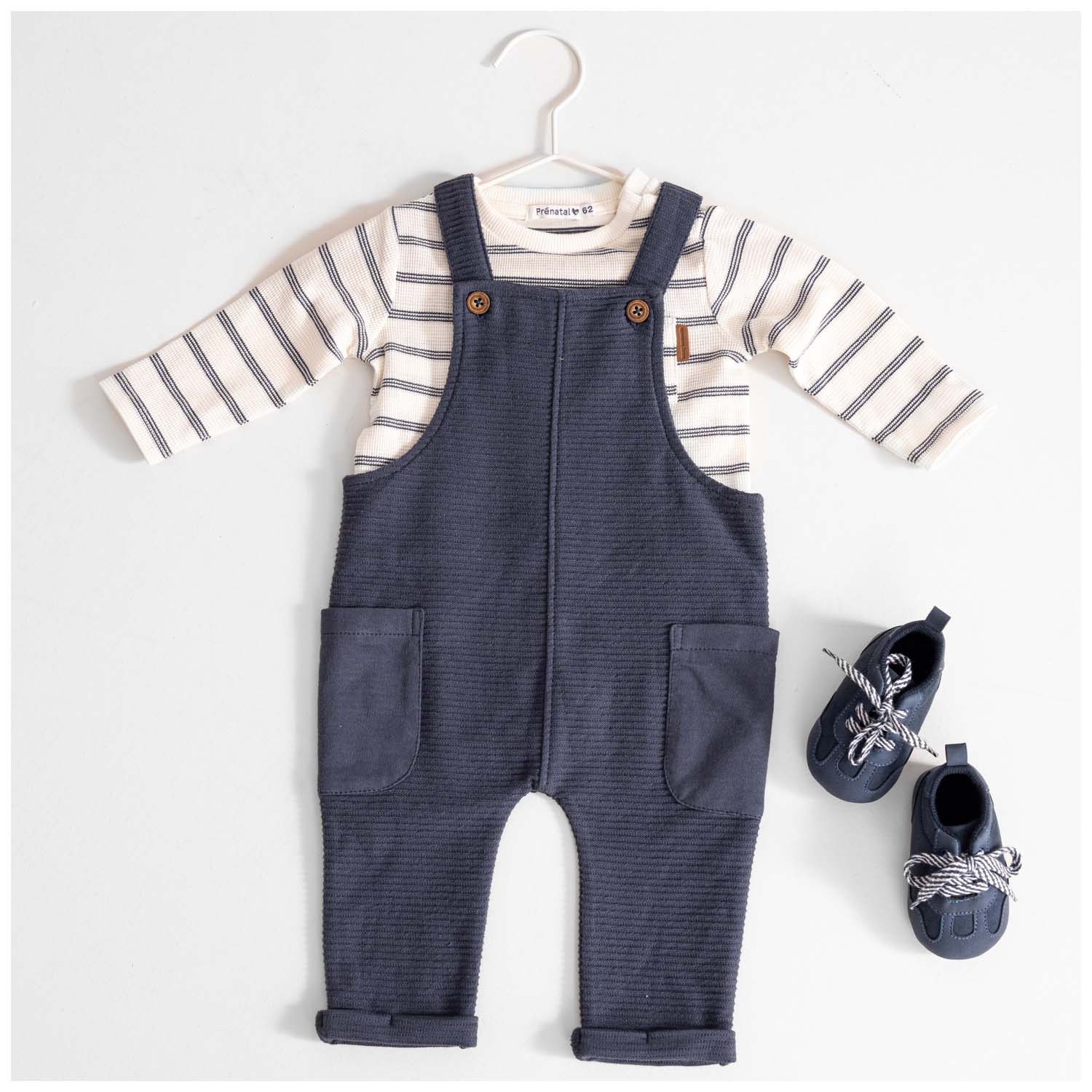 Prénatal baby shirt lange mouwen strepen multi