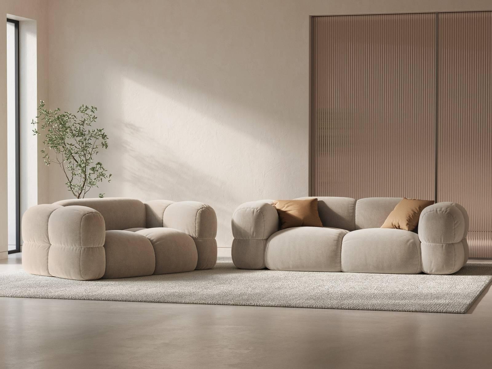 Cosmopolitan Design Loretto 2,5-zitsbank - Lichtbeige