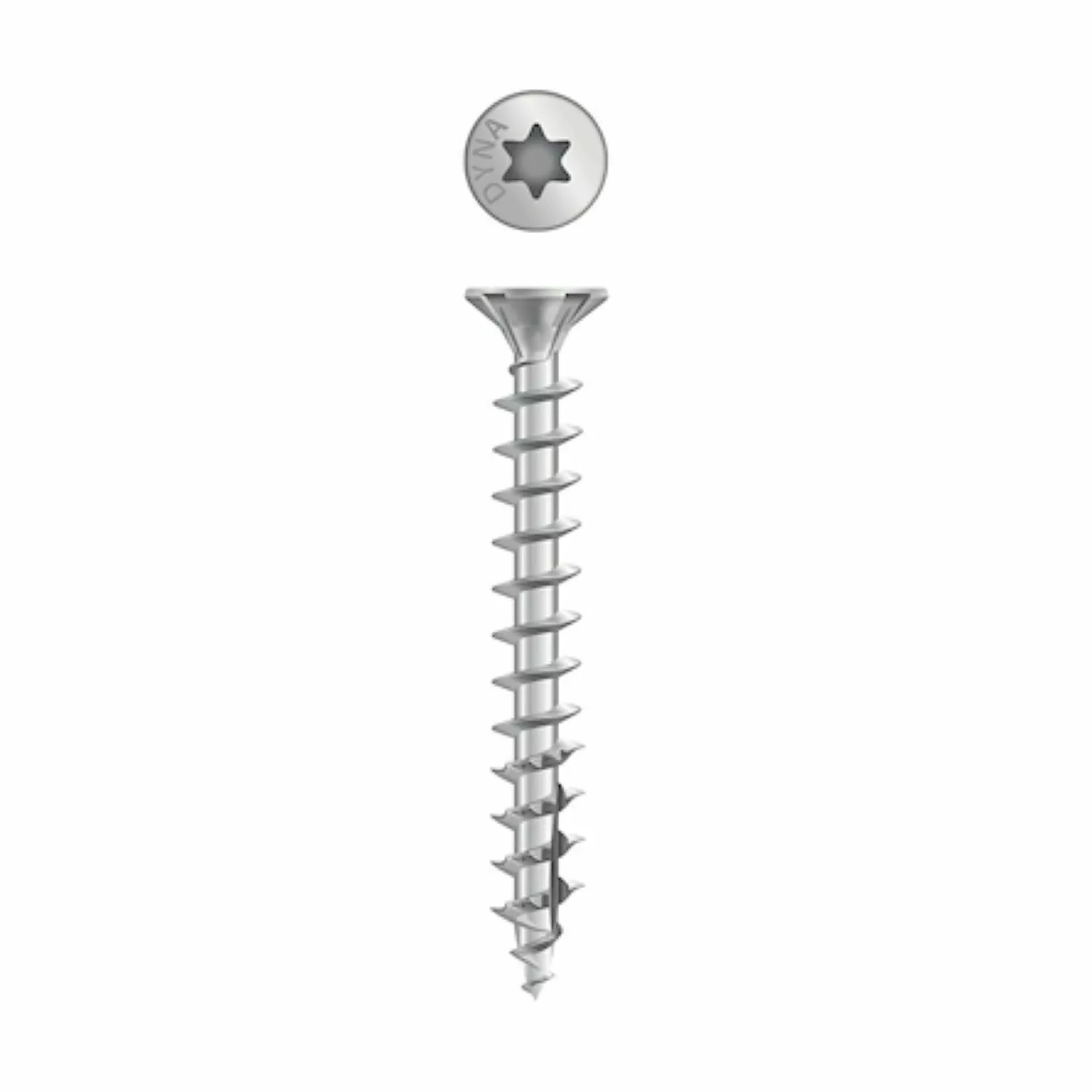 DynaPlus 0281.01.49901 Constructieschroef - Platkop - Deeldraad - Indoor - TX30 - 6.0 x 50mm (100st)