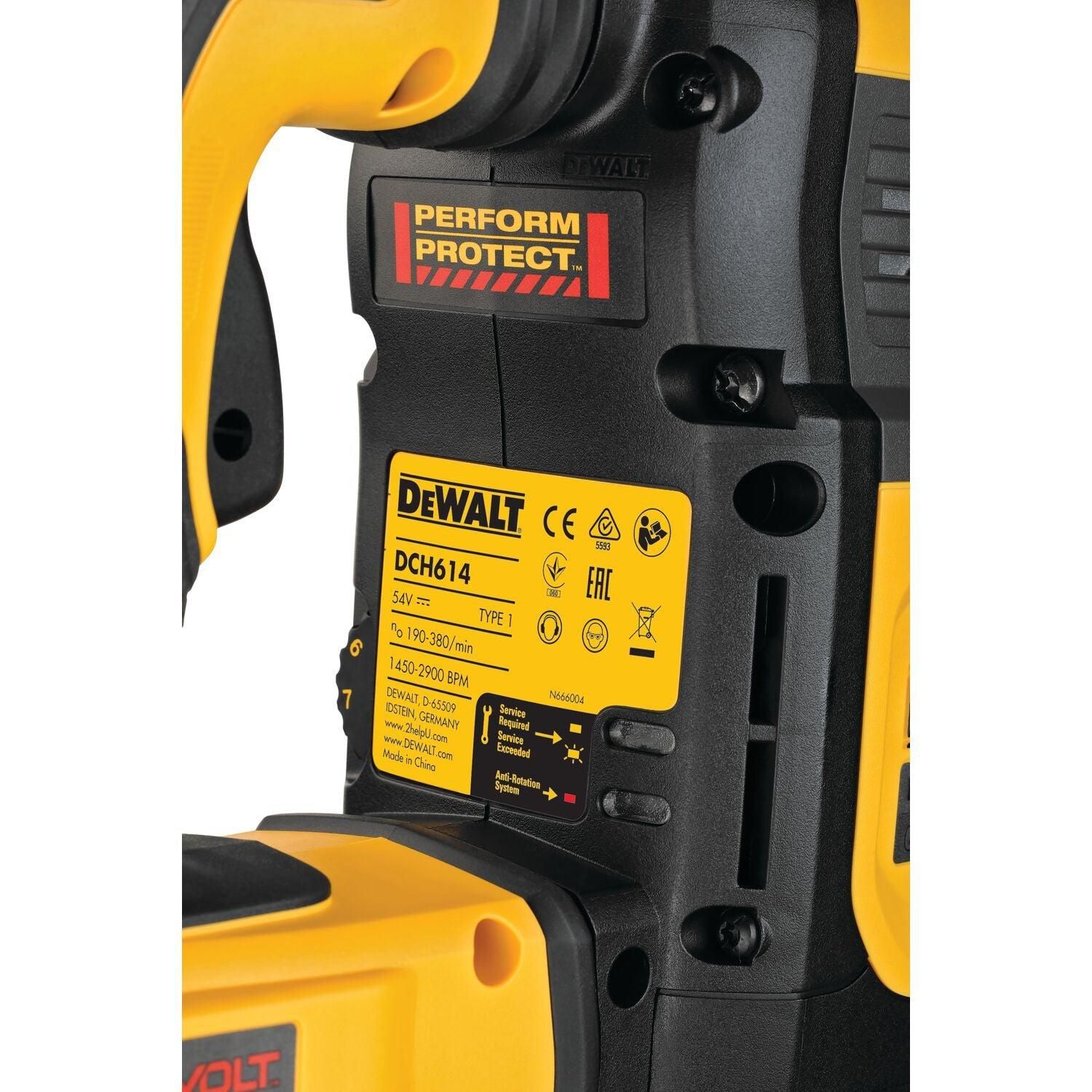 DeWALT DCH614N Accu combihamer SDS-Max 10,5J 54V XR FlexVolt Basic Body