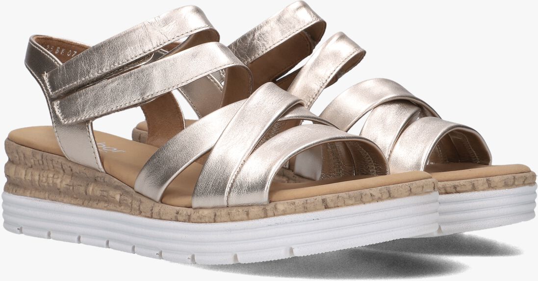 beige gabor sandalen met hak 702.2