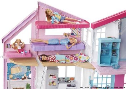 Barbie - Villa in Malibu - Poppenhuis - 2 Verdiepingen - 6 Kamers - Meer dan 25 Onderdelen